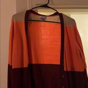 Multi colored cardigan